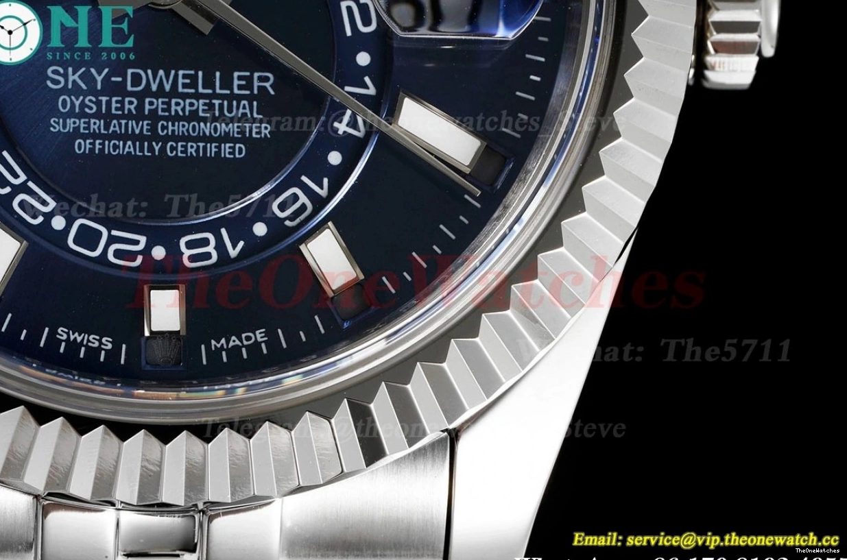 A9001 Stk SS  Jubilee FNF SkyDweller Blue 326934 SS 42mm 0430